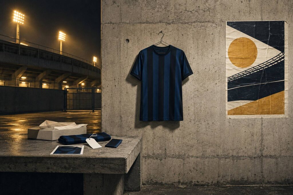 Illustration éditoriale du sujet : Maillot Inter Milan : reconnaître une version officielle